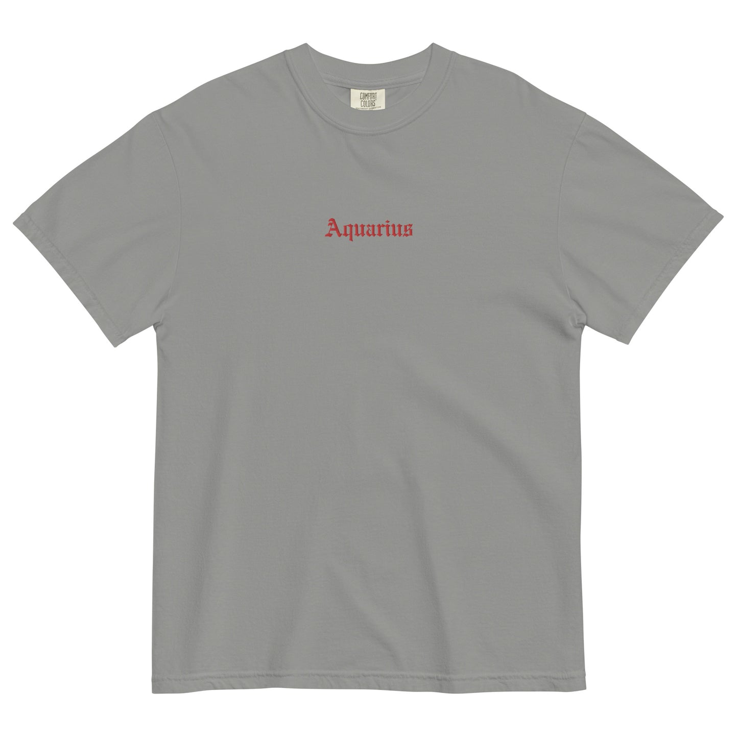 Aquarius Embroidered Heavyweight T-shirt